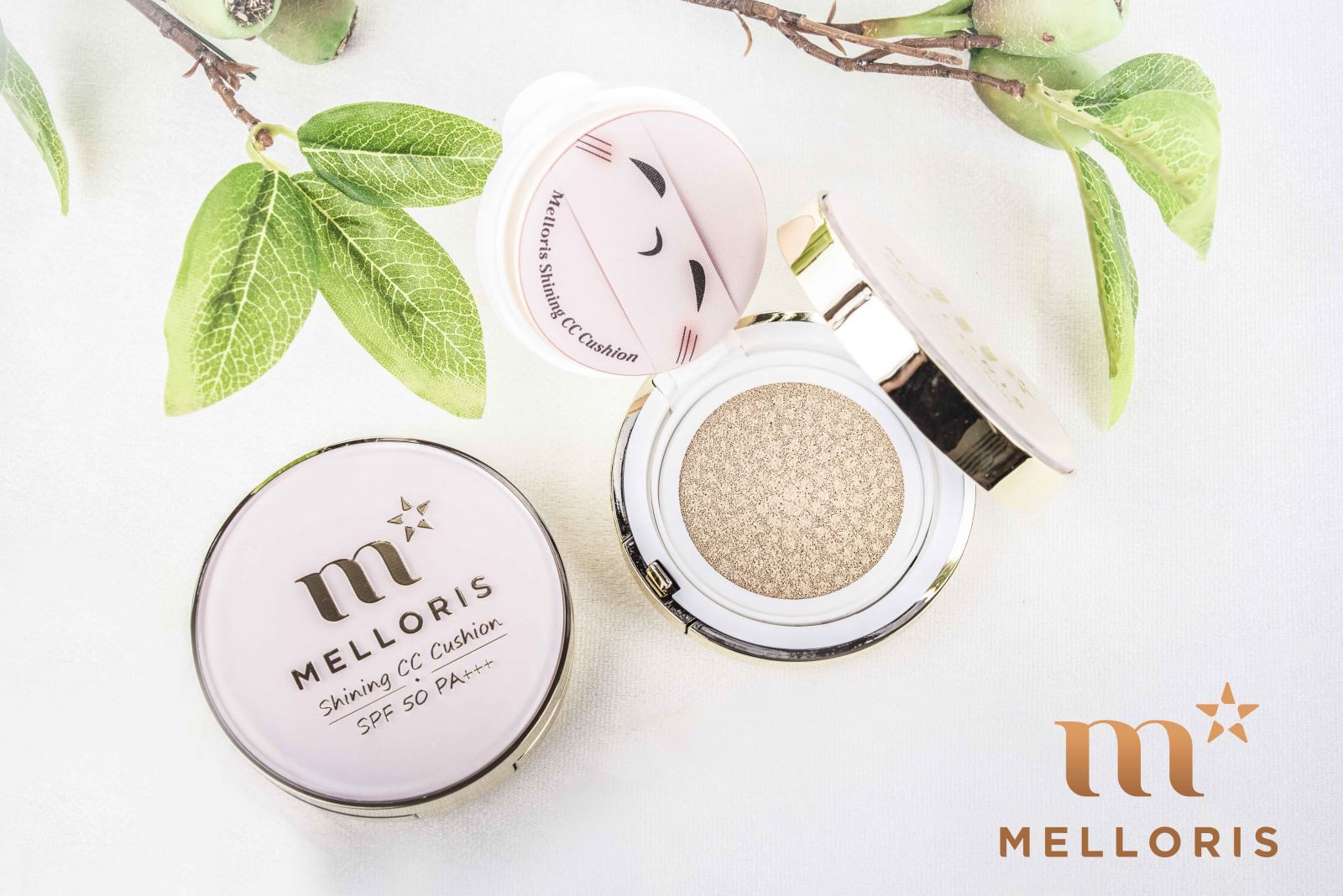 Cushion Melloris mang đến hiệu quả 3 trong 1 cho làn da trắng sáng