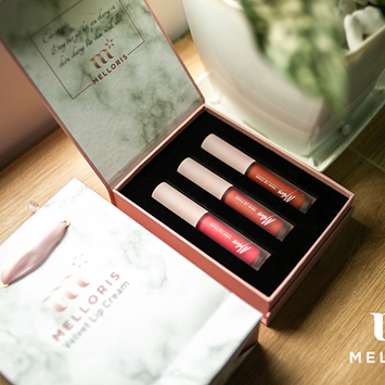 Combo Set 3 Son kem lỳ Melloris Velvet Lip Cream