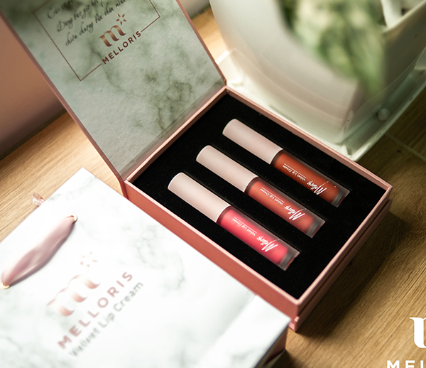 Combo Set 3 Son kem lỳ Melloris Velvet Lip Cream